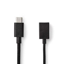 Nedis CCGB61710BK02 - USB 3.0 kábel | C típusú csatlakozó - A csatlakozó | 0,15 m | Fekete
