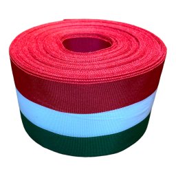 Nemzeti Színű / Trikolor Szalag - 70mm Szélesség, 25m Tekercs