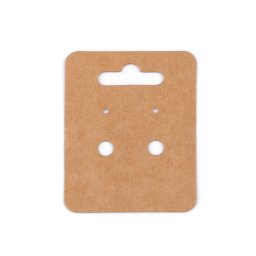 Papír ékszer bemutató kártya fülbevalóhoz 5x6,5 cm
