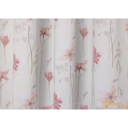 (3 szín) GOUDA virágos dim out függöny púder színű virágokkal