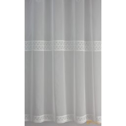Két sorban hímzett voile függöny - 290cm