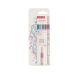 UNI Tűfilc készlet, 0,4 mm, UNI "Emott Candy Pop", 5 különböző szín