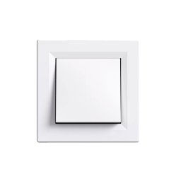 Nova kereszt kapcsoló 10A 250V 107 fehér kerettel