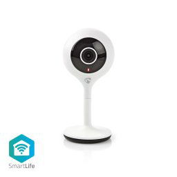 Nedis WIFICI06CWT - WiFi Smart IP kamera | 1920x1080 | microSD | Éjszakai látás | Android™ / IOS | Fehér