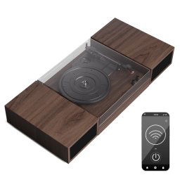 Auna TT-Play 2x10W BT RCA-Out 3 sebességes lemezjátszó, lemezjátszó, 3 sebességes, Bluetooth (TT202D-1)