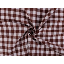 Kockás pamutvászon méteráru – nagy kockás dekoranyag 142 cm