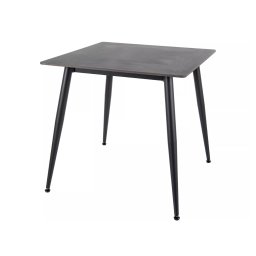 Étkezőasztal RION 80x80 cm kerámia asztallappal, fekete márvány