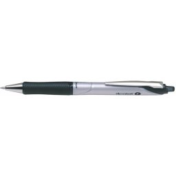 PILOT Golyóstoll, 0,25 mm, nyomógombos, fém klip, PILOT "Acroball", fekete