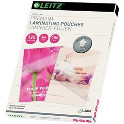 LEITZ lamináló zsebek A4-es méretben, routing technológiával, 125 mic (25db)