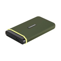 Transcend ESD380C 4TB USB 3.2 Gen 2x2 (USB-C) külső, ütésálló SSD (3D TLC), 2000MB/R, 2000MB/W, Army Green