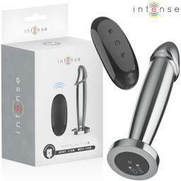 INTENSE – fém anál plug 10 vibrációval távirányítóval