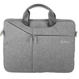 Laptop táska, 15.6" készülékig, vállpánttal, Hoco GT4, szürke