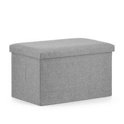 FURELA XL szürke összecsukható puff 60 x 38 x 38 cm