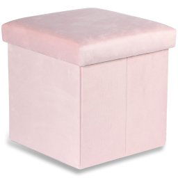Rózsaszín összecsukható ülőke CUBEXO VELVET M