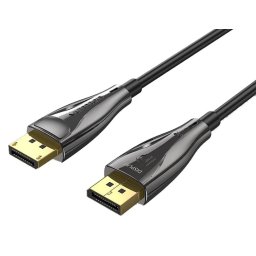 Vention Displayport/M -> Displayport/M (8K, optikai, fekete), 3m, kábel