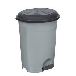 Planet Pedálos szemetes kuka, műanyag, ECO antracit, kivehető kosárral, 6L