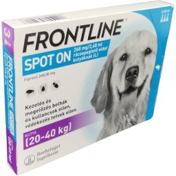 Frontline Spot On kutyáknak L (20-40 kg) (2.68 ml / pipetta | 3 pipetta)