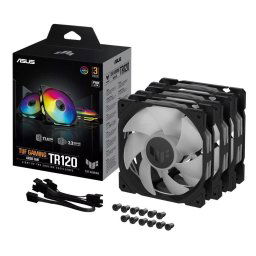 ASUS ventilátor TUF GAMING TR120 ARGB, 3x120mm, fekete
