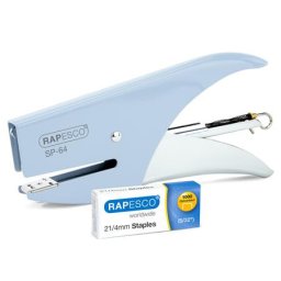 RAPESCO Tűzőgép, kézi, 21/4, 12 lap, RAPESCO "SP-64", kék