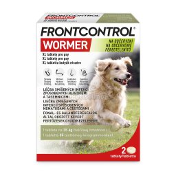 FrontControl Wormer XL féreghajtó tabletta kutyák részére (35kg/1 tabletta) 2 x 1 db tabletta