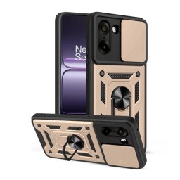 Defender szilikon telefonvédő (ütésállóság, tartógyűrű, kameravédő) ARANY OnePlus Nord CE5
