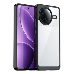 Szilikon telefonvédő (ütésállóság, átlátszó hátlap) FEKETE Xiaomi Poco F7 Pro
