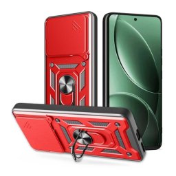 Defender szilikon telefonvédő (ütésállóság, tartógyűrű, kameravédő) PIROS Xiaomi Poco F7 Pro