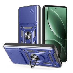 Defender szilikon telefonvédő (ütésállóság, tartógyűrű, kameravédő) SÖTÉTKÉK Xiaomi Poco F7 Pro