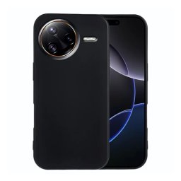 Szilikon telefonvédő (matt) FEKETE Xiaomi Poco F7 Ultra