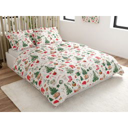 Pamut ágynemű MAGIC CHRISTMAS fehér Ágyneműhuzat mérete: 70 x 90 cm | 140 x 200 cm
