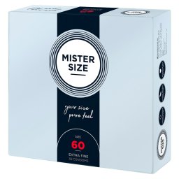 Mister Size - 60 - egyedi méretű, extravékony óvszer (60 mm, 36 db)
