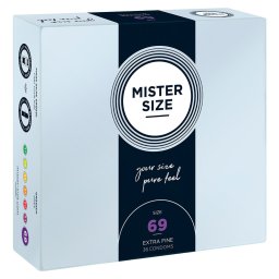 Mister Size - 69 - egyedi méretű, extravékony óvszer (69 mm, 36 db)