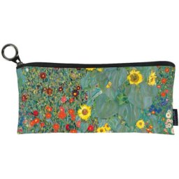 Klimt lapos tolltartó / neszesszer - 19x9 cm - Kert napraforgókkal