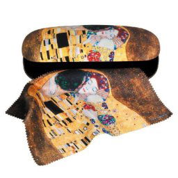 Klimt szemüvegtok törlőkendővel - The Kiss