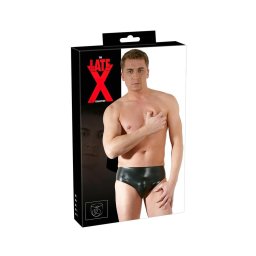 LATEX - férfi alsó belső péniszes anál dildóval (fekete)