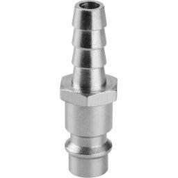 EXTOL PREMIUM gyorscsatlakozó-dugó, tömlővéggel, 1/4', 6mm, nikkelezett réz, bliszteren