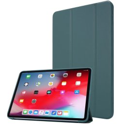Samsung Galaxy Tab S9 Plus 12.4 / Tab S10 Plus 12.4 SM-X810 / X816B / X820 / X826B, mappa tok, Trifold, sötétzöld