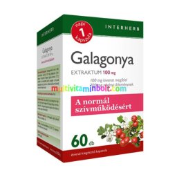 Napi1 Galagonya Extraktum 100 mg, 60 db kapszula, 2 havi adag - Interherb