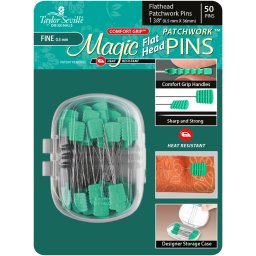 Taylor Seville Magic Pins - flat head - lapított fejű gombostű - 36 mm hosszú, hőálló, 219928