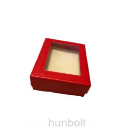 Ablakos doboz 70x100x28 mm- piros