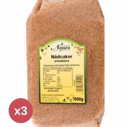 Dénes Natura Nádcukor aranybarna 3X1000 g
