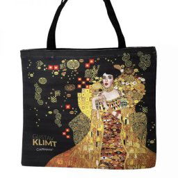 Klimt textil vászonszatyor / válltáska 40x43 cm - Adele Bloch