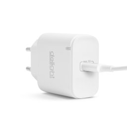 USB-C Halozati tolto 1 aljzat 3000mA Feher Delight 55046WH