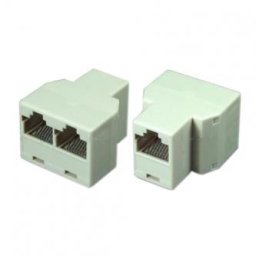 RJ45 elosztó, fehér, aljzat, KIÁRUSÍTÁS