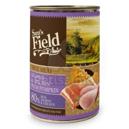 Sam's Field True Meat Salmon & Chicken with Pumpkin konzerves eledel 24 x 400 g