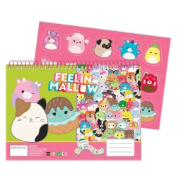Squishmallows Feelin' A/4 spirál vázlatfüzet 40 lapos matricával