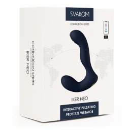 Svakom - Iker Neo, interaktív okos prosztatavibrátor/pulzátor (kék) (APP-os)