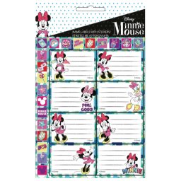 Disney Minnie Smiles füzetcímke MATRICÁVAL 16 darabos