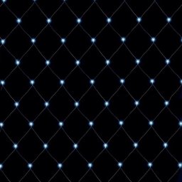 LED-es fényháló, 3x3m, IP44, 230V