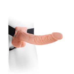 Pipedream Fetish Fantasy Series Hollow Strap-on with Balls flesh Felcsatolható dildó